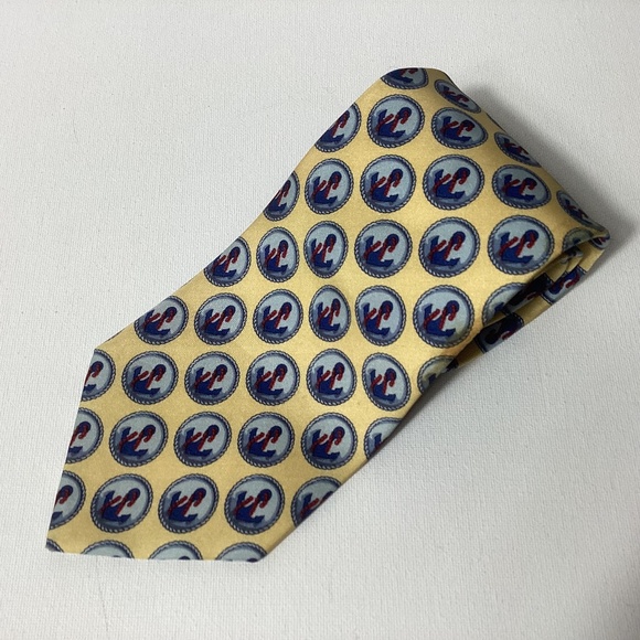 Men’s Gucci Silk Tie Anchors - Picture 1 of 4